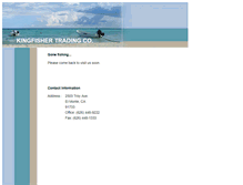 Tablet Screenshot of kingfishertradingco.com